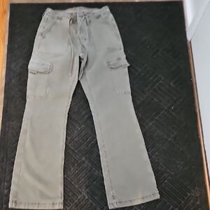 Womens AE Olive Cargo Pants
